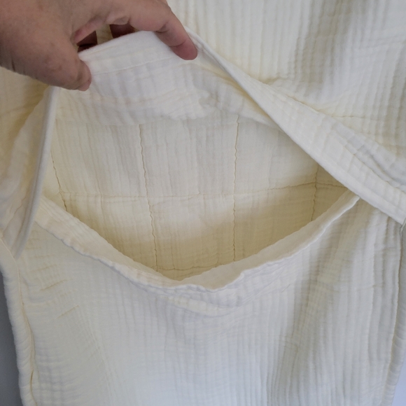 Organic Cotton Gauzy King Size Pillow Sham In Ivory (1) Single - Picture 7 of 12